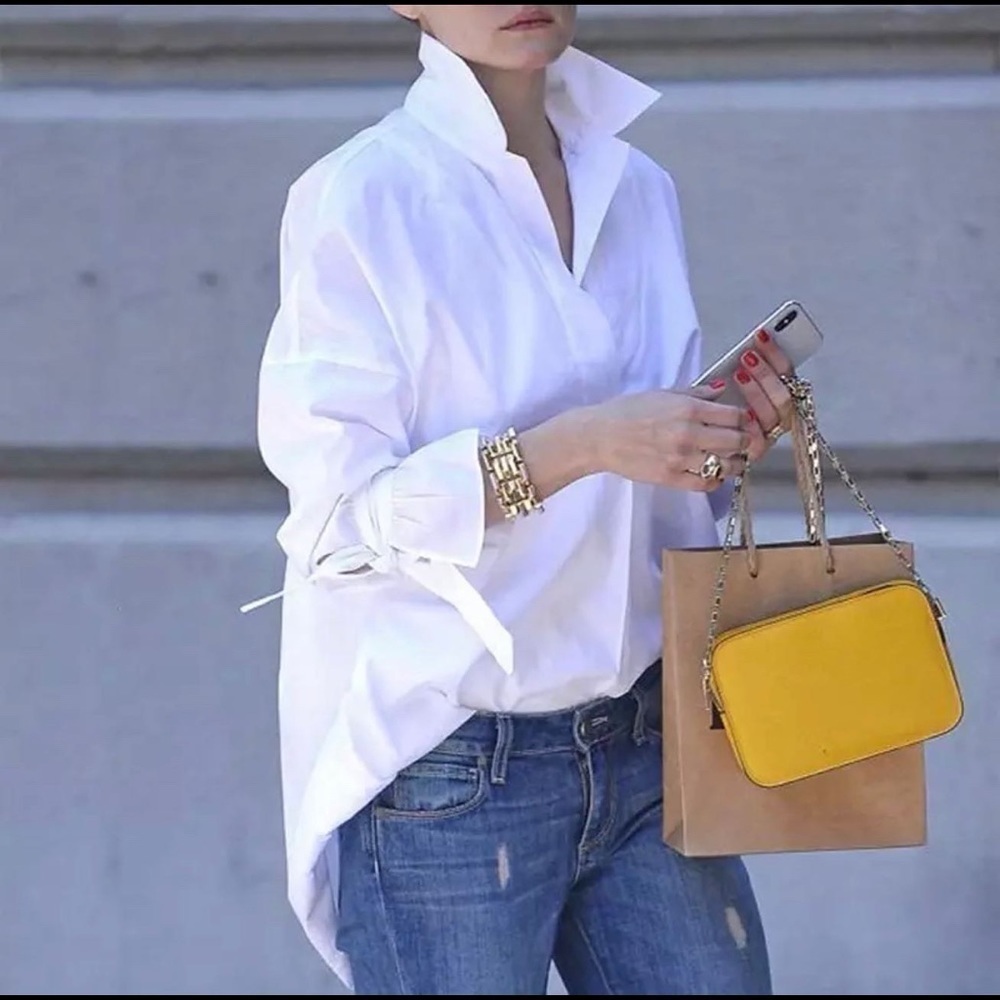 Lime Green Blouse/Shirt - Picture 2 of 5